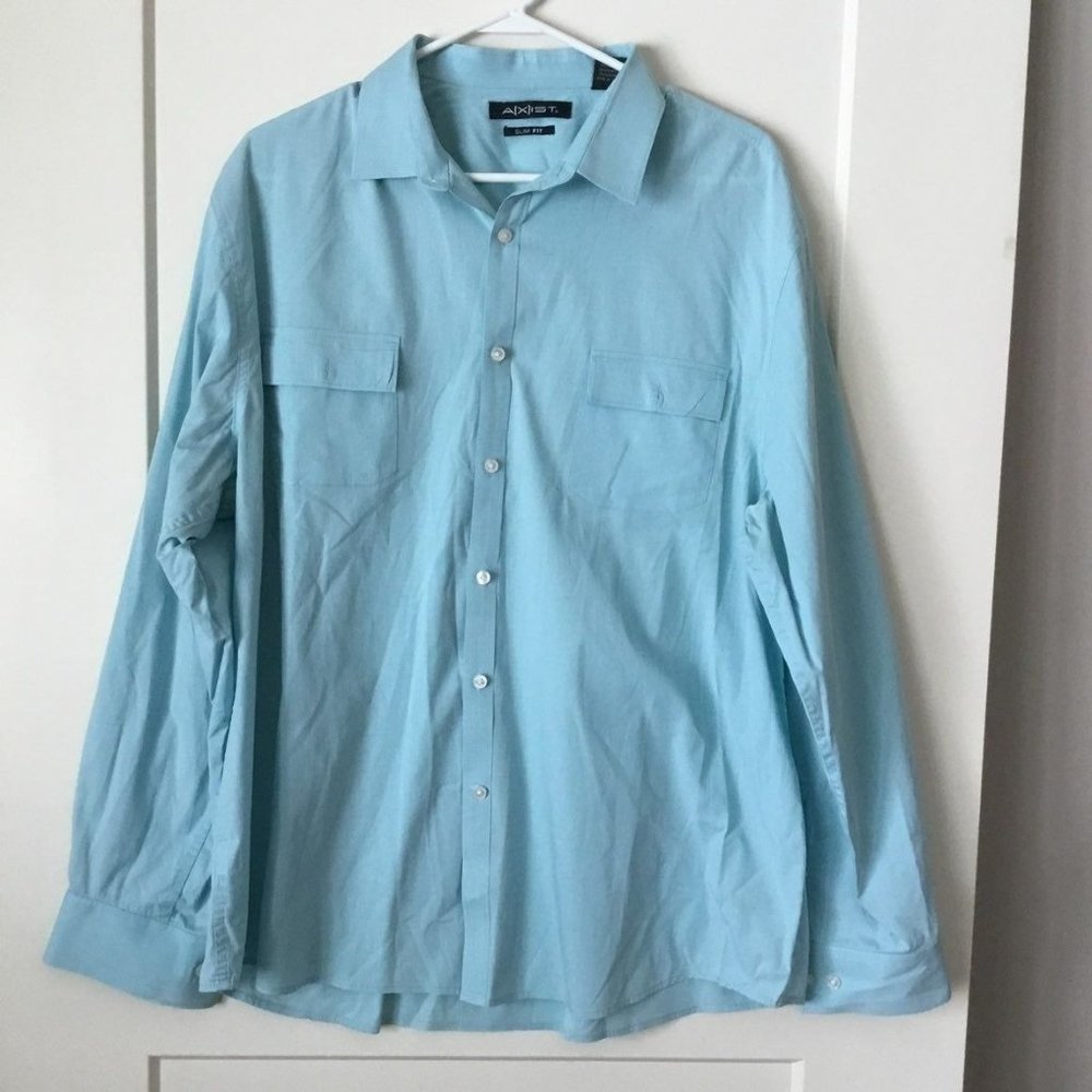 Men's Axist Slim Fit Dress Shirt size XXL - Picture 1 of 6